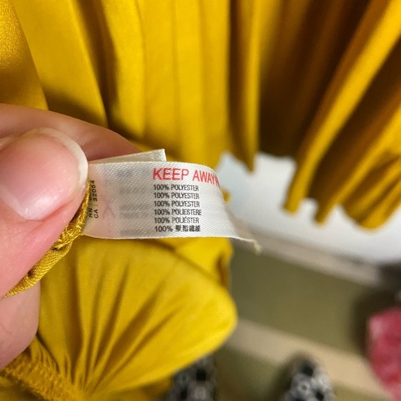 Free People Intimately Free Size Small Want Your Love Slip Dress Mustard Yellow - Picture 8 of 9